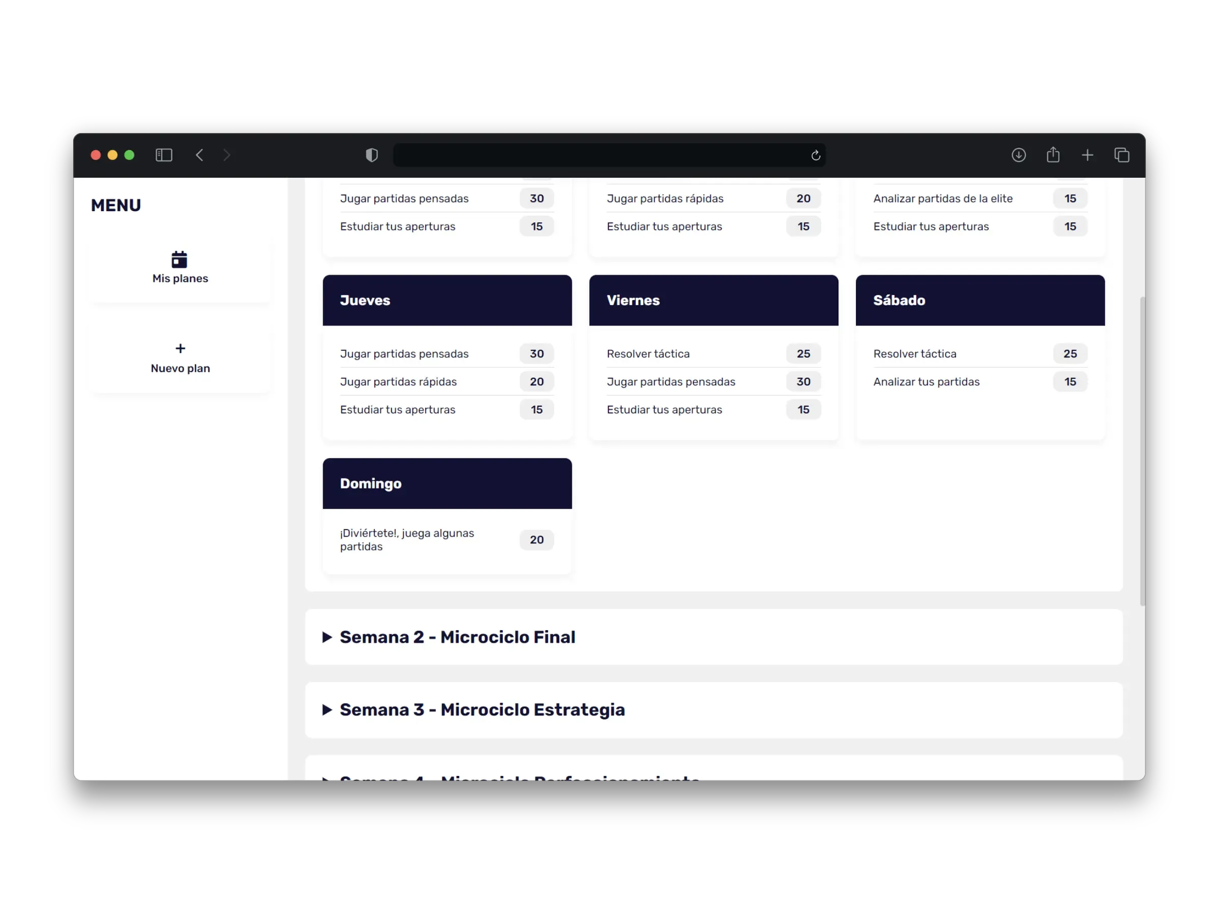 Chessfy - create chess training planes
