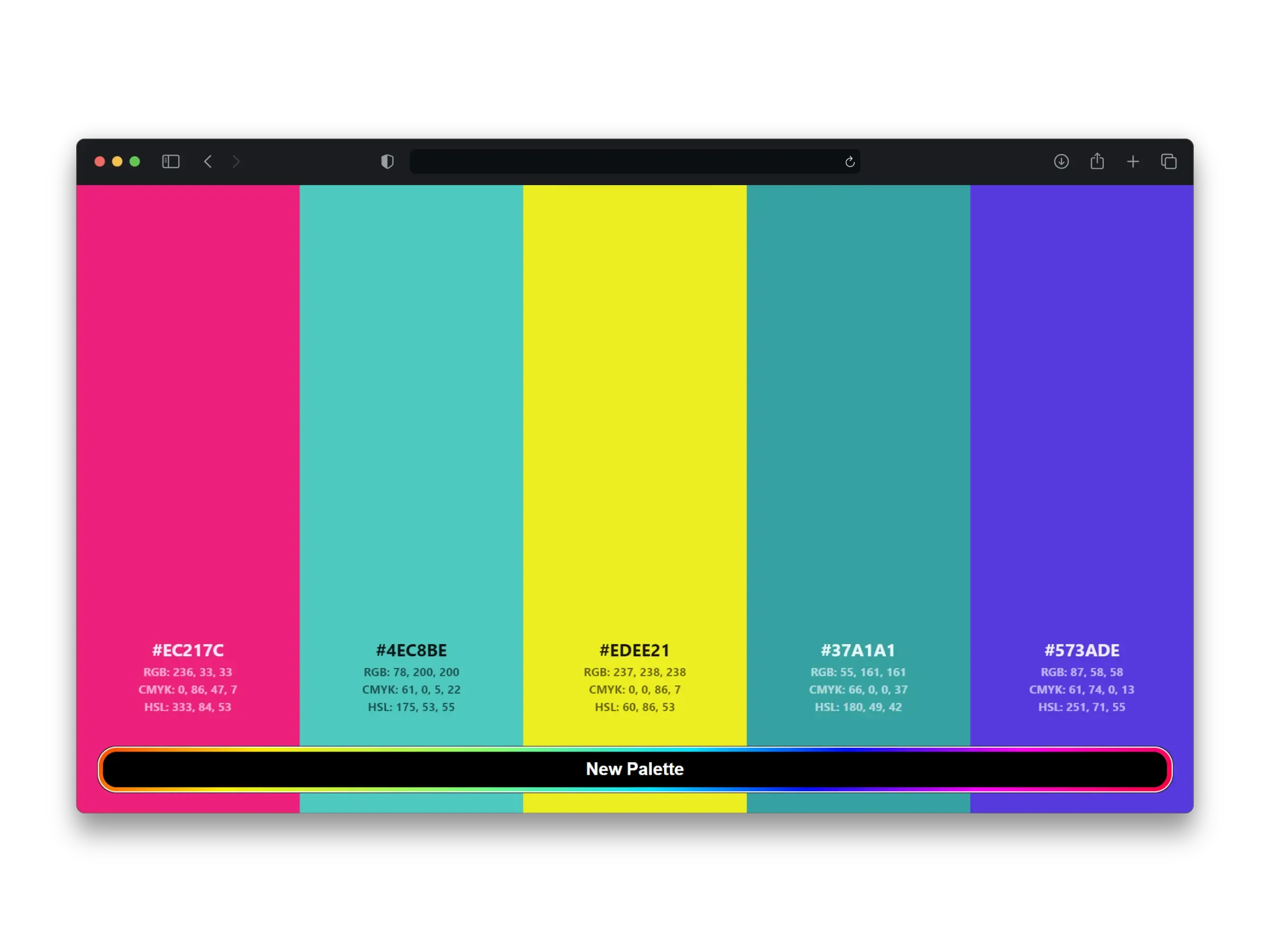 Iris - color palettes generator